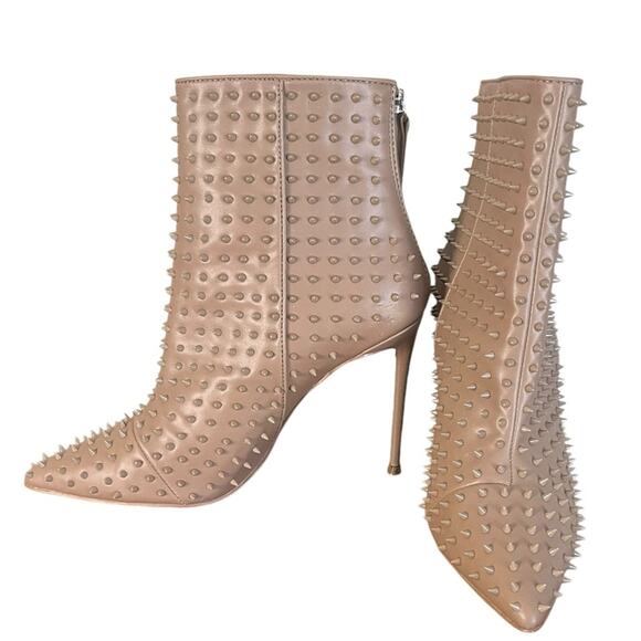 STEVE‎ MADDEN Vaper Mocha Studded Booties Women's Size 9 - Picture 1 of 8